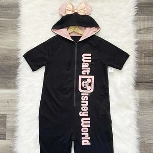 Disney World Rose Gold Minnie Ears Bodysuit